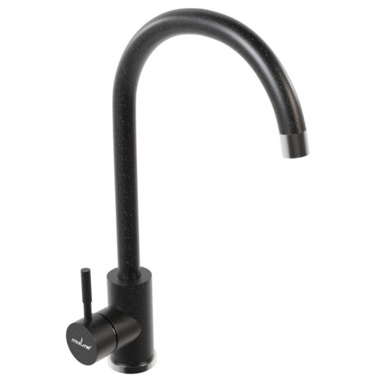 Смеситель для кухни из нержавеющей стали MIXLINE ML-GS15 (308), чёрный