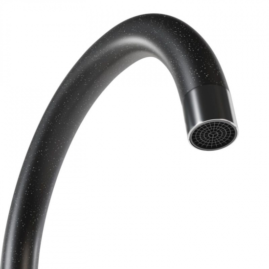 Смеситель для кухни из нержавеющей стали MIXLINE ML-GS15 (308), чёрный
