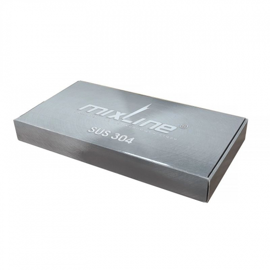 Смеситель для кухни из нержавеющей стали MIXLINE ML-GS15 (308), чёрный