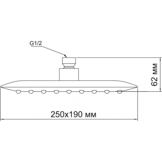 Верхний душ WasserKRAFT A031