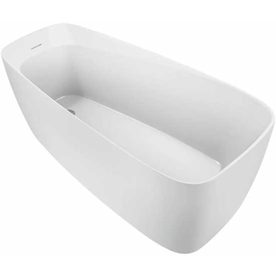 Акриловая ванна AQUANET Trend 260052 170x80 см, с ножками, со сливом-переливом, белая матовая