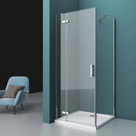 Душевой уголок BelBagno KRAFT-A-12-90-C-Cr-L стекло прозрачное