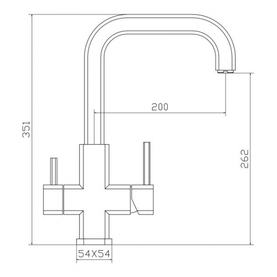 Смеситель для кухни с подключением к фильтру с питьевой водой SEAMAN Eco Venice SSN-1127