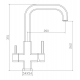Смеситель для кухни с подключением к фильтру с питьевой водой SEAMAN Eco Venice SSN-1127