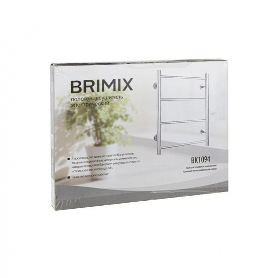 Полотенцесушитель электрический BRIMIX BK1094 Классик прямой 530x400x75 хром