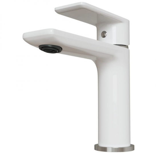 Смеситель для раковины MIXLINE Plus City White ML33-04, белый/хром