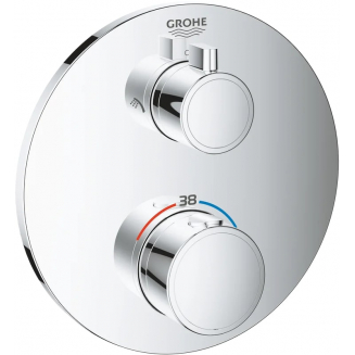 Термостатический смеситель встраиваемый GROHE Grohtherm 24076000 С ВНУТРЕННЕЙ ЧАСТЬЮ, хром