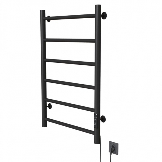 Полотенцесушитель электрический MIXLINE Vega 80x50 289 Вт, чёрный