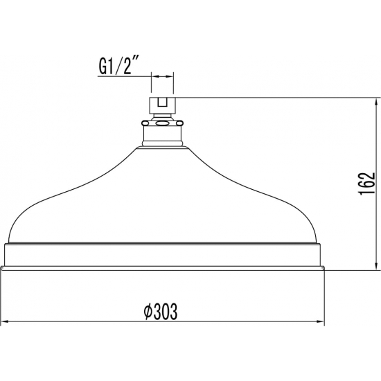 Верхний душ LEMARK LM9830G золото