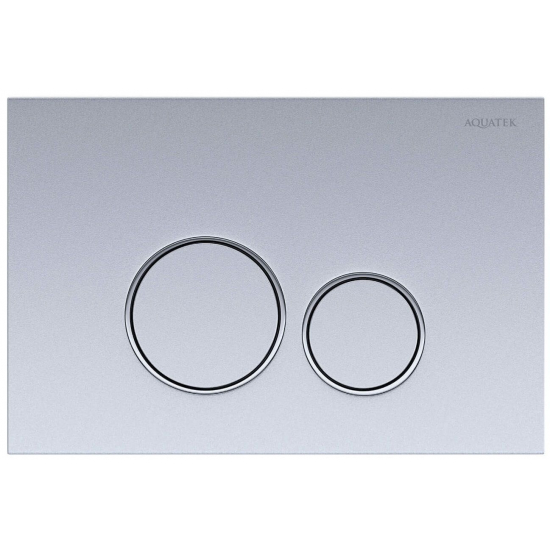 Кнопка для инсталляции AQUATEK PNS-0000013 (005CQ) хром матовый, пневматическая