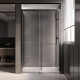 Душевая дверь в нишу VECONI Premium Trento PTD-30GR 130x200 стекло прозрачное, профиль графит
