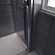 Душевая дверь в нишу VECONI Premium Trento PTD-30GR 130x200 стекло прозрачное, профиль графит