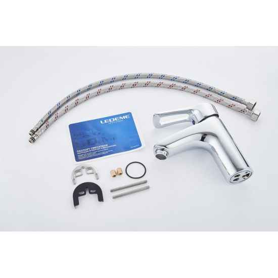 Смеситель для раковины LEDEME H25 L1025 хром
