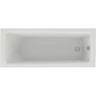 Акриловая ванна АКВАТЕК Либра New LIB160N-0000006 160x70 см, с каркасом, со сливом-переливом
