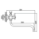 Смеситель для ванны LEDEME H27 L2127 хром