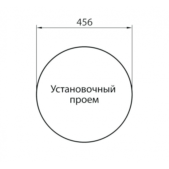 Мойка для кухни керамогранит GRANICOM G-009 D=470 мм, круглая (антрацит)