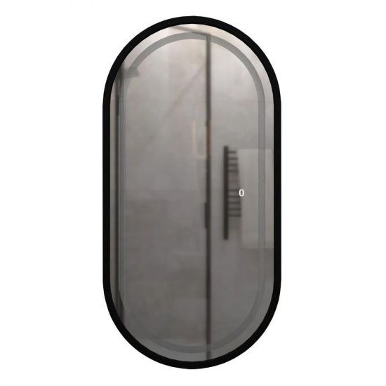 Зеркало MIXLINE Виола-лофт 500x1000 пластик рама, сенсорный выключатель