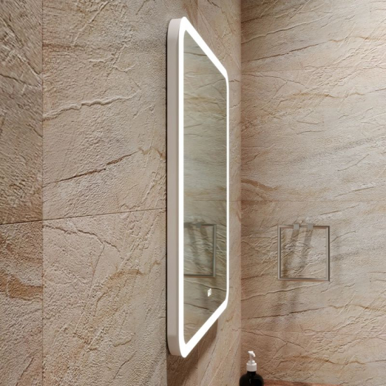 Зеркало MIXLINE Стив-2 600x700 с LED подсветкой и подогревом