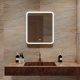 Зеркало MIXLINE Стив-2 600x700 с LED подсветкой и подогревом