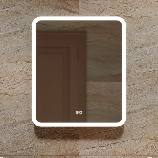 Зеркало MIXLINE Стив-2 600x700 с LED подсветкой и подогревом
