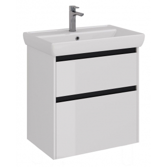 Тумба для комплекта LEMARK Combi 70, 2 ящика, белая, под раковину Q70