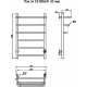 Полотенцесушитель электрический ТРУГОР Пэк 19 80х50 с выключателем, хром