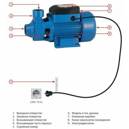 Насос поверхностный JEMIX QB-80