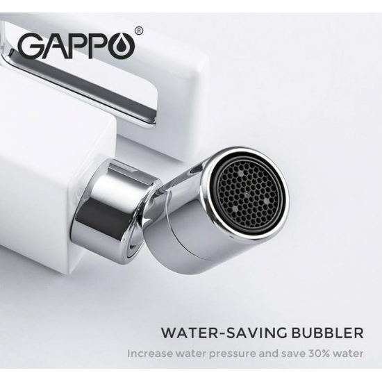 Смеситель для биде GAPPO G5017-8 белый хром
