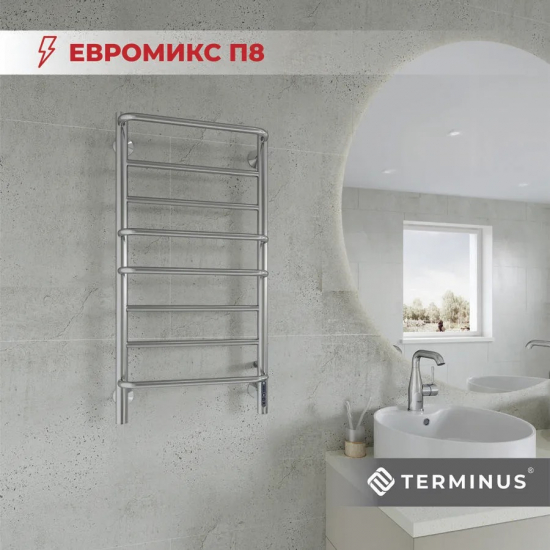 Полотенцесушитель электрический TERMINUS Евромикс П8 400x850