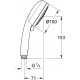 Лейка для душа GROHE Tempesta Cosmopolitan 27573002 хром