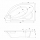 Акриловая ванна MIRSANT Фанагория 170x100 Premium, левая