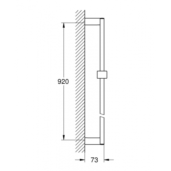 Душевая штанга GROHE Euphoria Cube 27841000, 900 мм, хром
