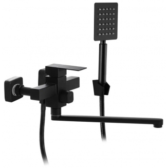 Смеситель для ванны MIXXUS PREMIUM Kubus 006 EURO, чёрный