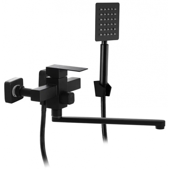 Смеситель для ванны MIXXUS PREMIUM Kubus 006 EURO, чёрный