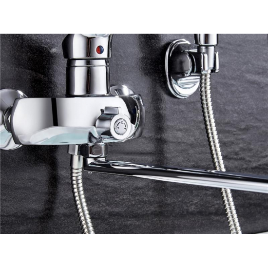 Смеситель для ванны LEDEME H21 L2221 хром