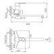 Смеситель для ванны FRAP H66 F2266 хром