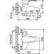 Смеситель для ванны FRAP H01 F3201 хром