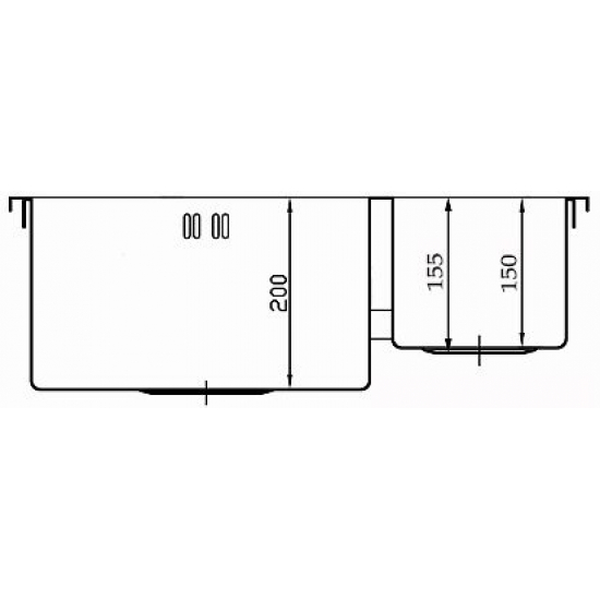 Мойка для кухни врезная SEAMAN Eco Marino SMB-6151DRS двухчашевая, вентиль-автомат