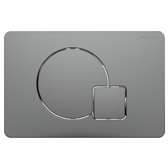 Кнопка для инсталляции AQUATEK KDI-0000070 (QC-1) оружейная сталь, клавиши круг/квадрат