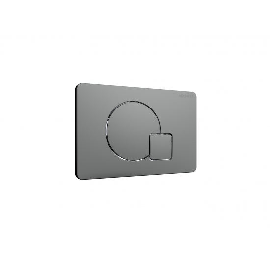 Кнопка для инсталляции AQUATEK KDI-0000070 (QC-1) оружейная сталь, клавиши круг/квадрат