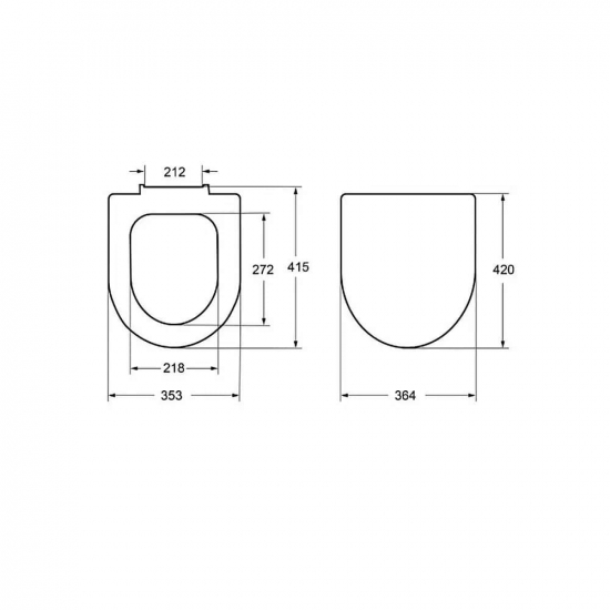 Сиденье для унитаза ROCA Meridian 78012A200B с микролифтом дюропласт