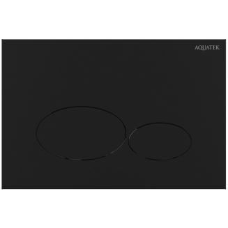 Кнопка для инсталляции AQUATEK KDI-0000074 (GLD) чёрный матовый, клавиши овал