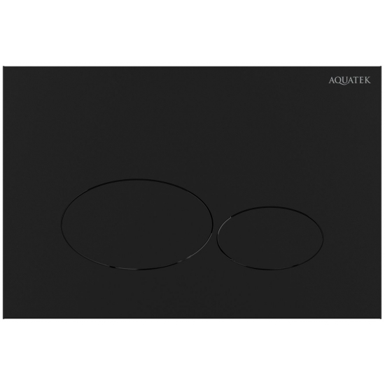 Кнопка для инсталляции AQUATEK KDI-0000074 (GLD) чёрный матовый, клавиши овал