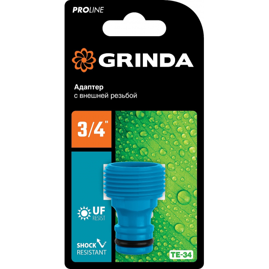 Адаптер GRINDA PRO Line 8-426416 штуцерный, с внешней резьбой 3/4"