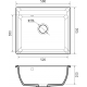 Мойка для кухни GRANFEST Vertex 580 580х500 мм, серый