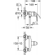 Смеситель для душа GROHE BauCurve 23631000 хром