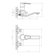 Смеситель для ванны DECOROOM DR70044 хром