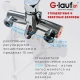 Смеситель для ванны GLAUF GOB7-A134 хром