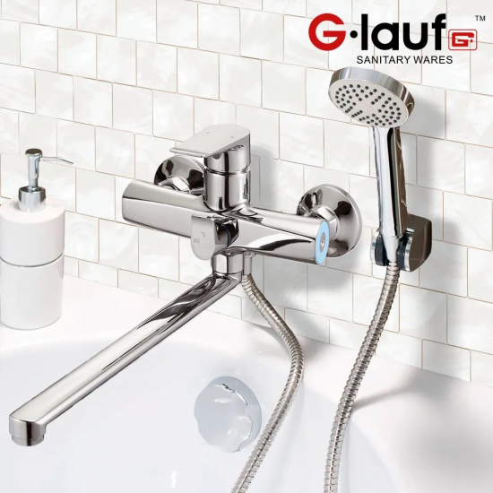 Смеситель для ванны GLAUF GOB7-A134 хром