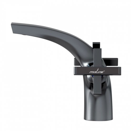 Смеситель для раковины MIXLINE Plus Graphite ML38-04, графит